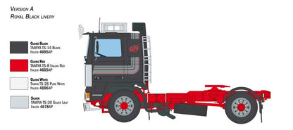 Italeri IT3957 3957S-1:24 Volvo F-12 Intercooler Low Roof-Modelmaking, Kit, Static model-making, Crafting, Hobby, Glueing, Plastic kit, Detailed, Unpainted, Multicolored