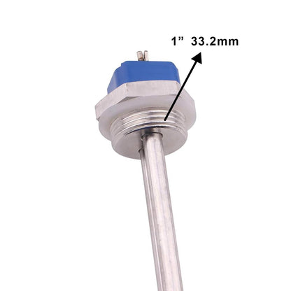 AIICIOO Heating Element 240v 3000w 1 inch BSP (DN25) Diameter 33.2mm Stainless steel with silicone O-ring