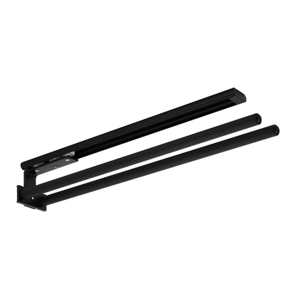 SOTECH aluminum towel holder TED 2-armed black matte (450-730 mm, extendable, rotatable) Telescopic extension suitable for bathroom or kitchen