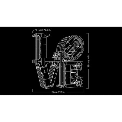 LEGO Art Love, adult set for home decor, Valentine's and Mother's Day gift, couples gift, creative activity for art and design lovers 31214