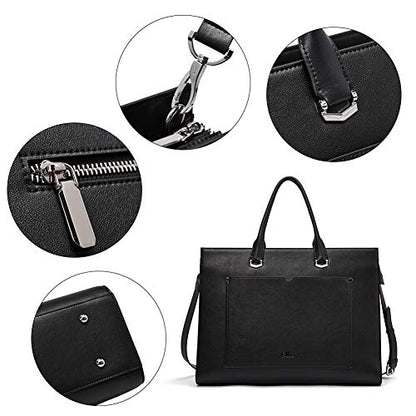 CLUCI briefcase for women men, real leather laptop for 15.6 inch briefcase laptop bag business bag elegant briefcase shoulder bag vintage