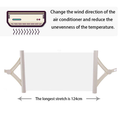 ABCCC Air Conditioner Deflector, 180 degrees adjustable, to prevent direct blowing (white)