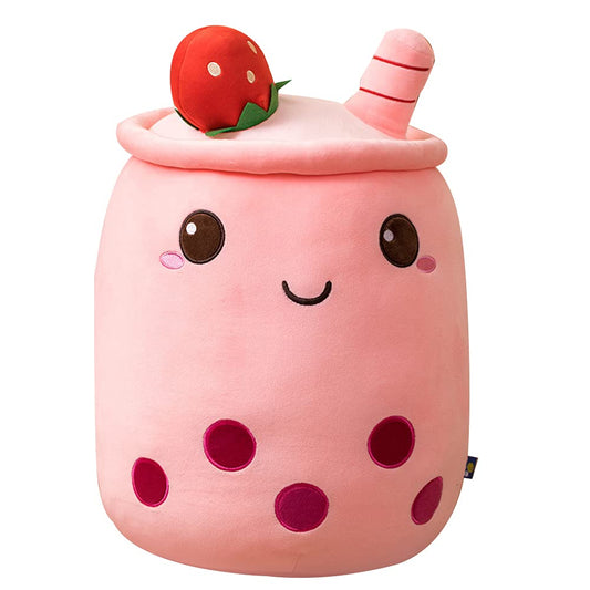 Bubble Tea plush toy, Boba plush pillow Creative Bubble Tea stuffed milk tea soft doll Tea cup cushion plush dolls Birthday gift children's toy Christmas gift, 50cm