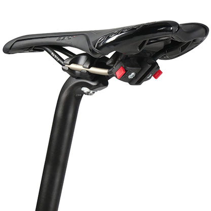 KLICKfix bike bag Micro 200 Expandable black saddle bag, 19 x 12 x 8 cm