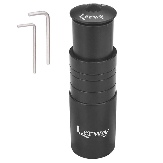 LERWAY Bicycle Stem Riser Handlebar Extension for Cycling MTB Mountain Bike Handlebar Alloy Aluminum 28.6mm 1 1/8" 120mm with Hex Key Black