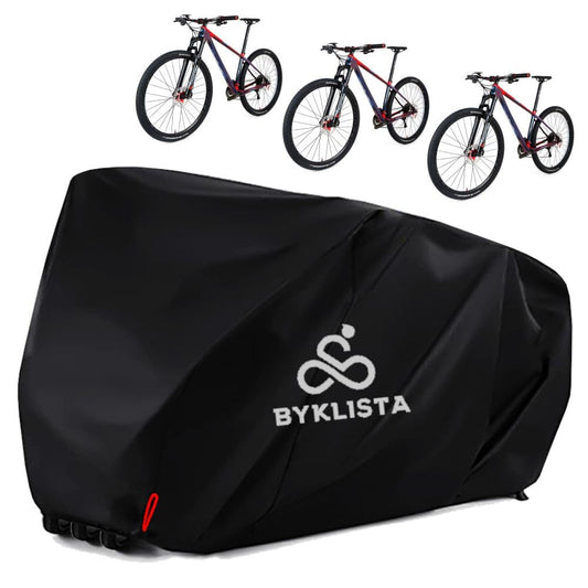 BYKLISTA Bike Garage for 2-3 bikes - bike cover waterproof made of 210D Oxford fabric with extra welded seams - bike tarpaulin bike cover bike protective cover
