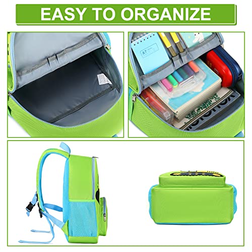 LOIDOU Kids Backpack Boys Children's Backpack Daypack Preschool Backpack Toddler Kindergarten Bag School Backpack for School Nursery Green