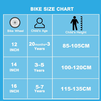 Qiani 2-in-1 balance bike for kids aged 2-7, with brakes, training wheels, pedals, air tires, and kickstand. Available in blue, 12-inch size.