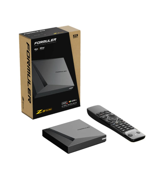 Formuler Z11 Pro Max 4K Android 11 Dual Band 5G Gigabit LAN 4GB RAM 32GB Storage with Premium IR1 Remote Control