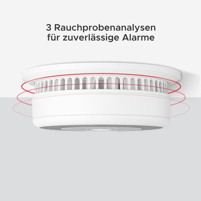 X-Sense SC07 smoke and carbon monoxide detector, autonomous, 10 years, with LCD display and test button, 360-degree monitoring, automatic self-check.