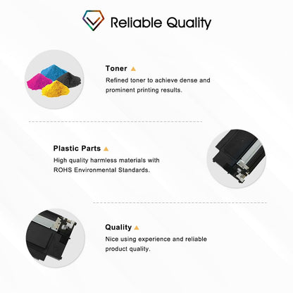 Cool Toner Compatible for HP 117A Toner Set as Replacement for Color Laser MFP 178nwg 179fwg 150nw 179fnw 150a 178nw W2070A W2071A W2072A W2073A Toner Cartridge (Black Cyan Yellow Magenta 4-Pack)