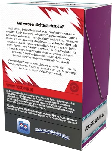 Pokemon Trading Card Game: Booster Bundle Crimson & Purple - Eternal Rivals (6 Booster Packs)