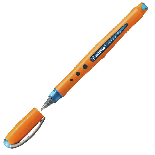STABILO - Rollerball pen - worker+ - medium - 10x individual pen - blue.