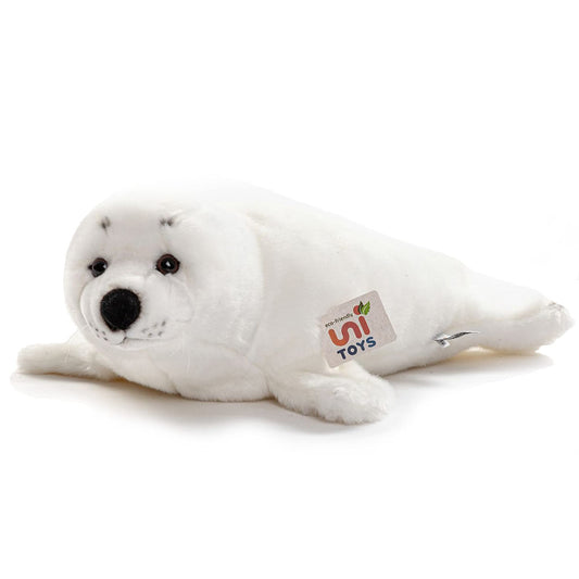 University Toys - 18 inch (length) - White Seal - Plush Seal - Stuffed Animal, Cuddly Toy