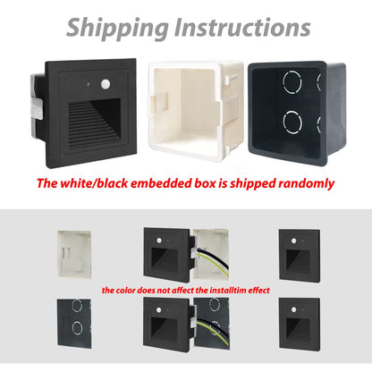 Arote 3W LED stair lighting staircase light 230V IP65 waterproof square recessed light recessed spotlight step lighting stair light step light lighting corridor light night light lamp aluminum