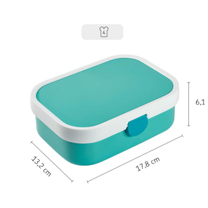 Mepal Campus Lunchbox Little Dutch - Personalized Bento lunch box with name for kids - Bento insert & fork - Clip closure - BPA-free & dishwasher safe - 750 ml - Sailors Bay