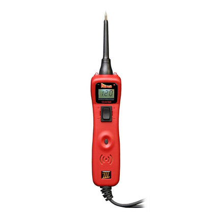Power Probe 3 circuit tester for automotive electrical systems. A must-have tool for car mechanics and workshops. 12-24V digital multimeter. Activates components by providing power and ground. PP3CSRED.