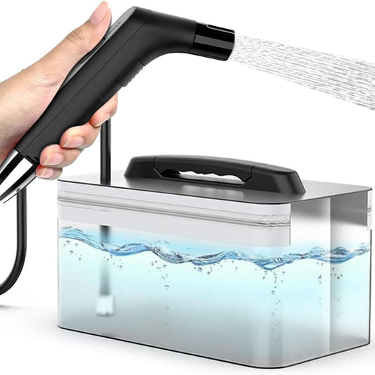 Zooma Travel Bidet Electric, 2.3L Portable Bidet, Electric B-idet Handheld Sprayer for Toilet Outdoor, Camping Bottle Spray Bottle Hand Perineal Bottle for Women Men Kids