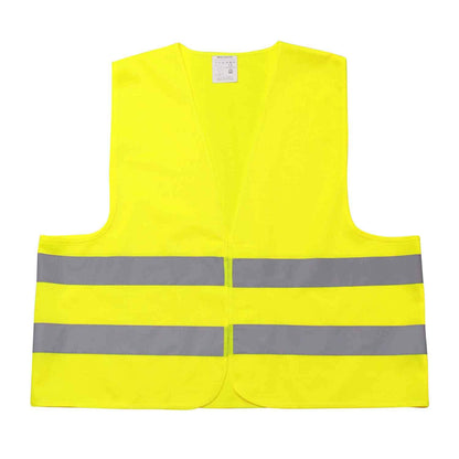 4business 100 pcs High Quality Car Safety Vest yellow EN ISO 20471 Class 2 for adults Unisize TÜV-tested washable