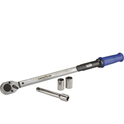 Goodyear 10640 SUV and off-road jack 3 tons, 75522 Premium torque wrench, adjustable from 42 to 210 Nm, 1/2" square drive