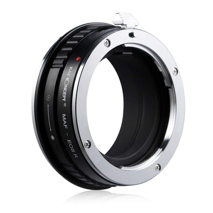 K&F CONCEPT MAF to EOS R lens adapter is compatible with Sony Alpha A Mount (and Minolta AF) lenses on EOS R cameras.