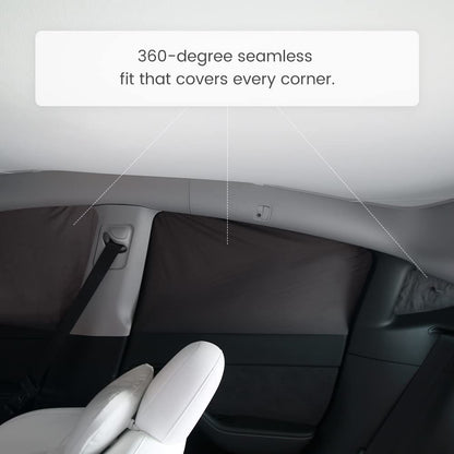 Havnby 2020-2024 Tesla Model Y Curtains Car Privacy Sunshade Windshield Sunshade for Camping Foldable Car Accessories UV and Sun Protection 8 Pieces