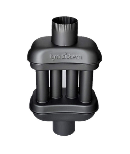 TimSistem 120mm exhaust heat exchanger, warm air exchanger, chimney pipe, smoke gas cooler, exhaust pipe diameter (60 cm)