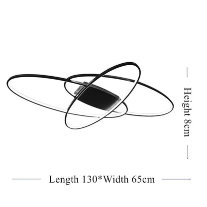 MQW LED Ceiling Light Dimmable Modern Ceiling Lamp Living Room Lamp Bedroom Lamp Ceiling with Remote Control 62W Interior Design Ceiling Lighting for Living Room Study Kitchen Office White, 130cm
