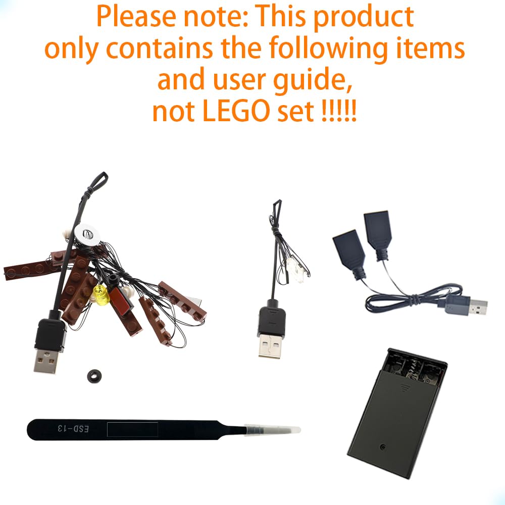 GEAMENT LED Light Set Compatible with Lego Hocus Pocus Sanderson Sisters' Cottage Ideas 21341 (Model Set Not Included)