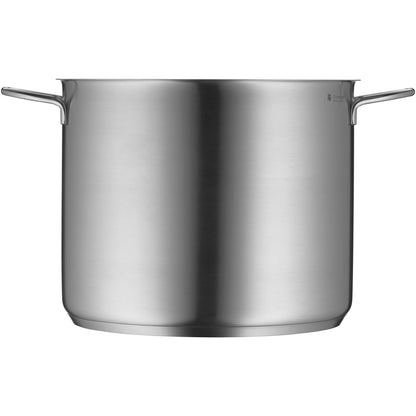 WMF Vegetable Soup Pot Induction 28cm, Metal Lid with Steam Vent, Large Cooking Pot 14L, Cromargan Stainless Steel Brushed, Large Uncoated Pot, Oven safe.