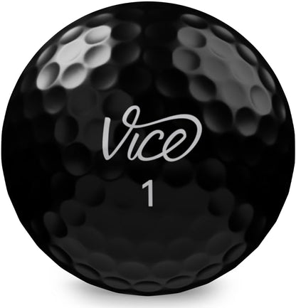 Vice Golf Pro Plus Golf Balls, Limited Edition, Black