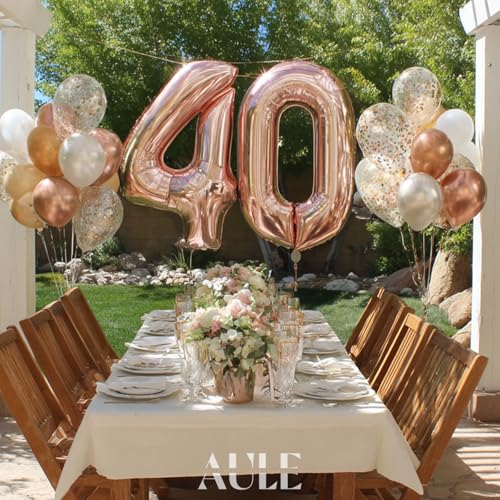 AULE balloon number rosegold