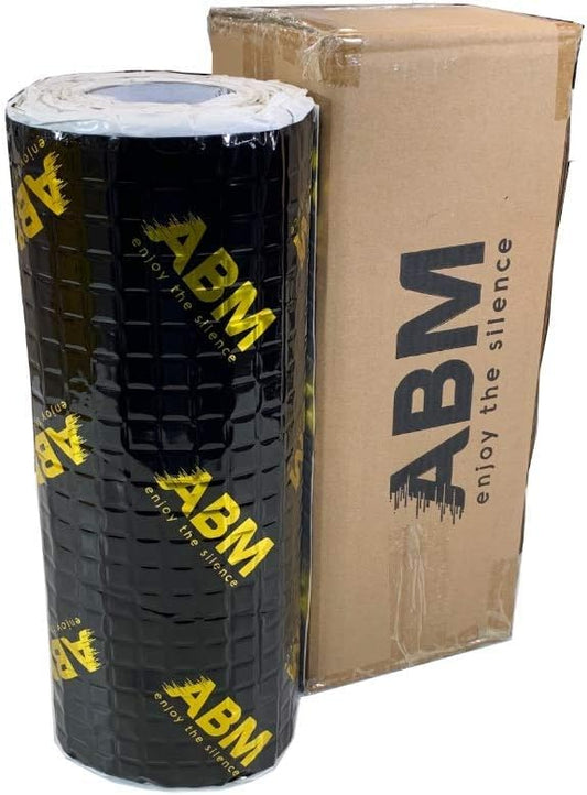 ABM Alubutyl BLACK 2.0 mm x 40 cm x 5 meters = 2 m² Self-adhesive Alubutyl soundproofing mat, car insulation, vehicle insulation.