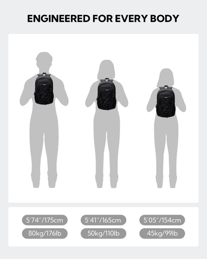 WATERFLY small backpack hiking backpack 12L: Lightweight daypack mini sports backpack outdoor daypack with detachable chest strap for hiking travel camping biking men women