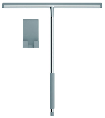 Libaro XXL Shower Squeegee Farini - Window Squeegee - Water Squeegee - Shower Wiper - made of stainless steel and silicone - including matching silicone hooks