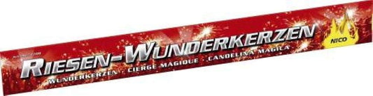 60 XXL giant sparklers Nico fireworks each 45cm with a burning time of approximately 90 seconds.
