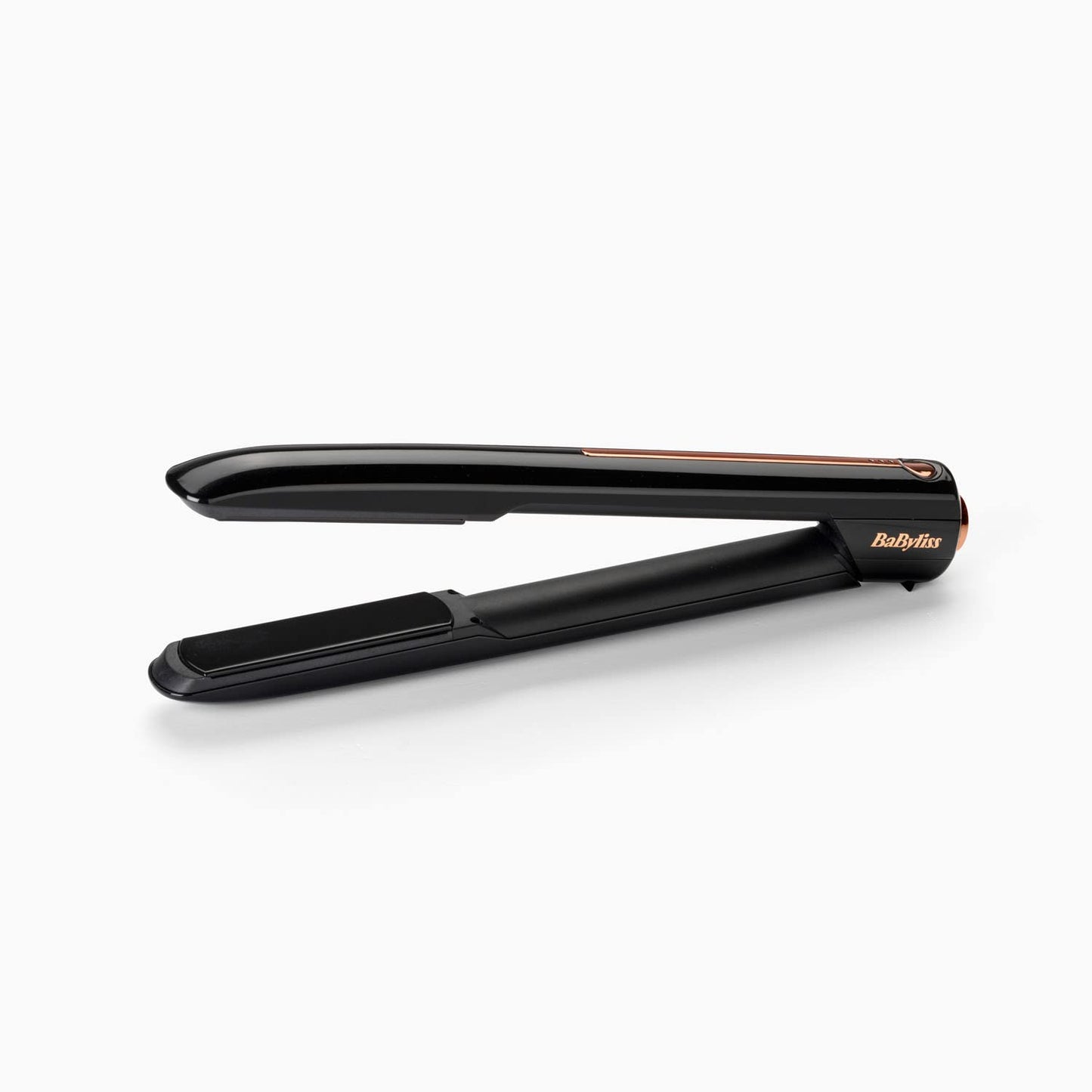 Babyliss 9000RU wireless hair straightener with ceramic plates for smoother hair. 15 sec fast heating, max 200°C for straightening, cordless and lightweight at 500g.