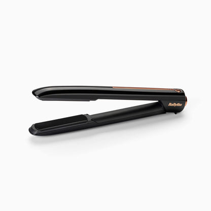 Babyliss 9000RU wireless hair straightener with ceramic plates for smoother hair. 15 sec fast heating, max 200°C for straightening, cordless and lightweight at 500g.