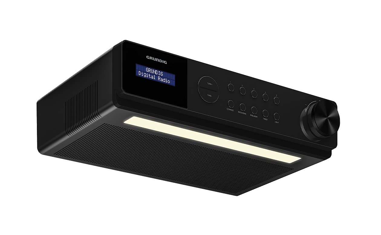 Grundig GKR1040 DKR 1000 BT DAB + Kitchen Radio with Bluetooth and DAB + Reception Black