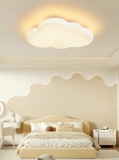 FANLG Ceiling Light Kids Room 40cm, dimmable LED Ceiling Lamp with Remote Control With night light function Cloud Ceiling Light for Bedroom, Living Room, Kids Room