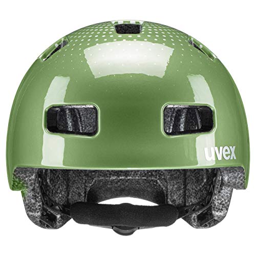uvex hlmt 4 - Lightweight bike helmet for kids - adjustable sizing - washable interior - Moss-Green - 51-58 cm