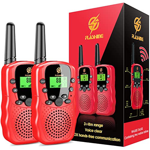 EUCOCO Walkie Talkie for Kids (Bright Red)