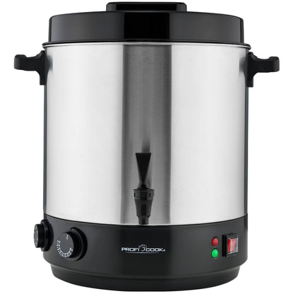 ProfiCook® 2in1 Hot Beverage & Canning Appliance | 32L Tank | Keep Warm Function | Timer | 2100W | 30°C - 100°C | Stainless Steel Canning Pot | Hot Beverage Dispenser with Tap | PC EKA 1283