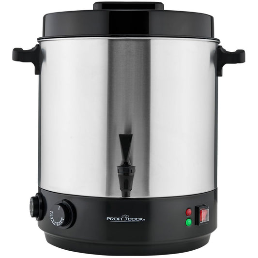 ProfiCook® 2in1 Hot Beverage & Canning Appliance | 32L Tank | Keep Warm Function | Timer | 2100W | 30°C - 100°C | Stainless Steel Canning Pot | Hot Beverage Dispenser with Tap | PC EKA 1283