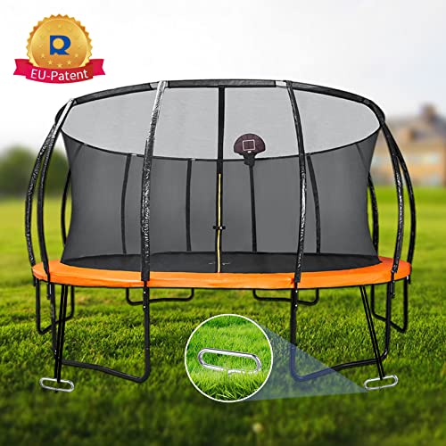 Ground anchors for trampoline, 8 pcs ground anchors with adjustable strap for trampoline, swing, gazebo.