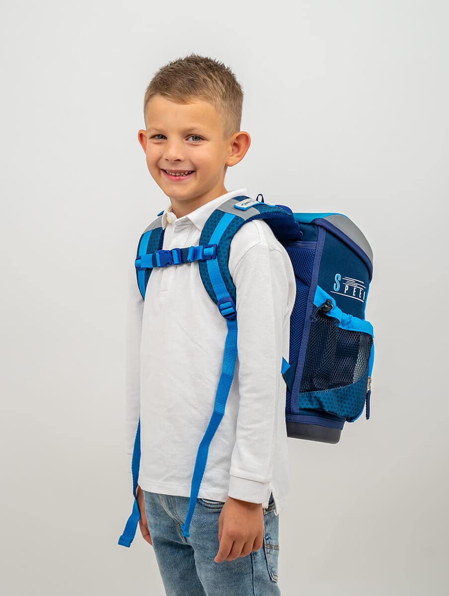 Belmil Mini-Fit School Bag Set 4 pieces (405-33/AG/S) (Racing Blue Neon)