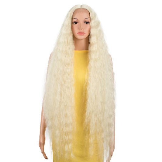DEBUT Lace Front Wig Super Long Wavy Wig for Women 104cm 280g Synthetic Heat Resistant Fiber 130% Density (104cm, 613)