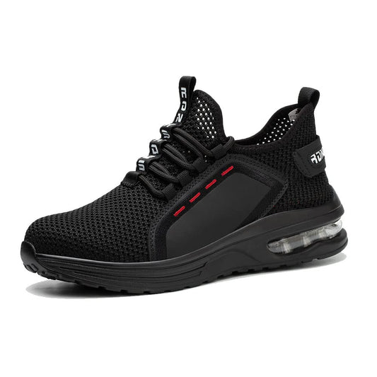 Rona Shoes Safety Shoes Work Shoes Steel Toe Shoes Lightweight Comfortable Sporty Protective Work Shoes Men Women Luna Black EU 36
