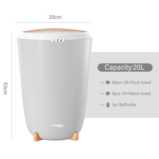 Areyourshop Towel Warmer, 20L Bucket Style Bathroom Electric Hot Towel Steamer for Home. Fast Heating, Vertical Thermostat Towel Heater.