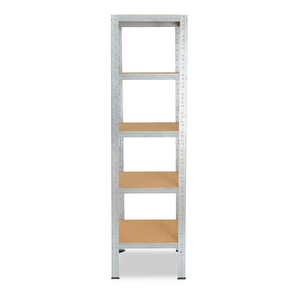 shelfplaza® 200x50x50cm Home Heavy Duty Shelving galvanized/metal shelving with 5 shelves/basement shelving metal, garage shelving, workshop shelving or storage shelf/shelving system metal with 175kg load capacity